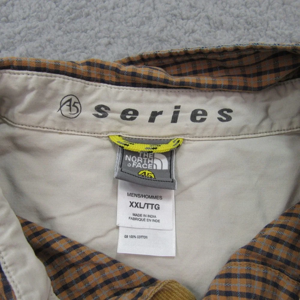 The North Face A5 Series Mens Plaid Button Down Shirt‎ XXL Tall Long Sleeve